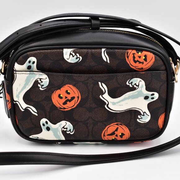 Coach Halloween Mini Jamie Camera Bag with Pumpkin Ghost Print CCF75 NWT NEW - Picture 14 of 15